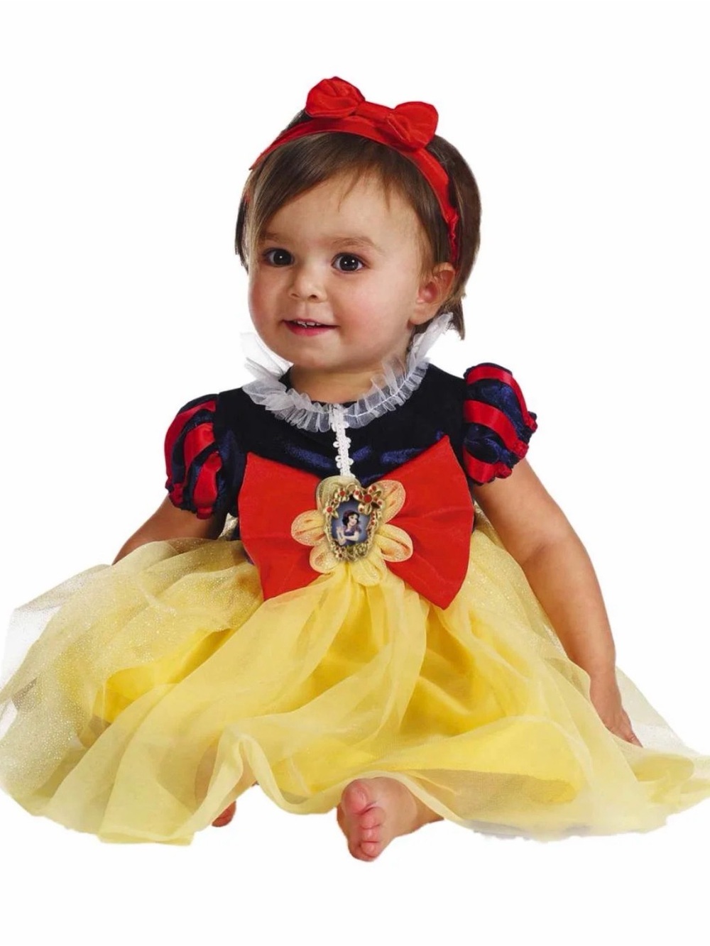 Disney Yellow and Red Princess Dress with Blue Bodice and Headband